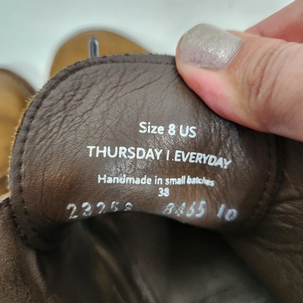 THURSDAY BOOT CO. Scout Boots Mens 8 Brown Suede Chukka Ankle Lace Up Casual